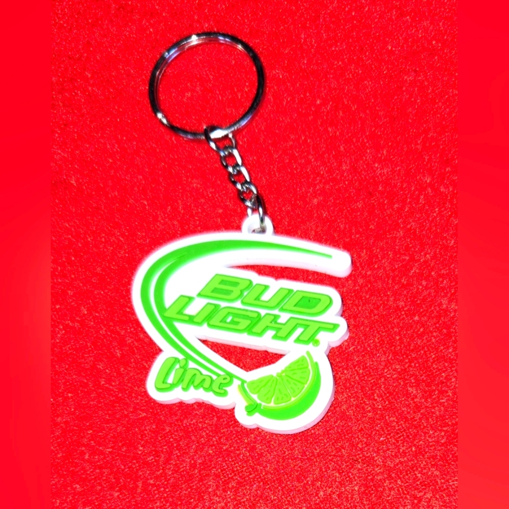 Budlight lime advertising keychain